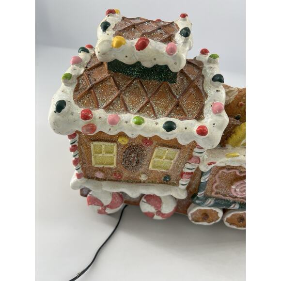 Cracker Barrel Fiber Optic Lighted Christmas Express Train Ginger Bread Holiday - Picture 15 of 16